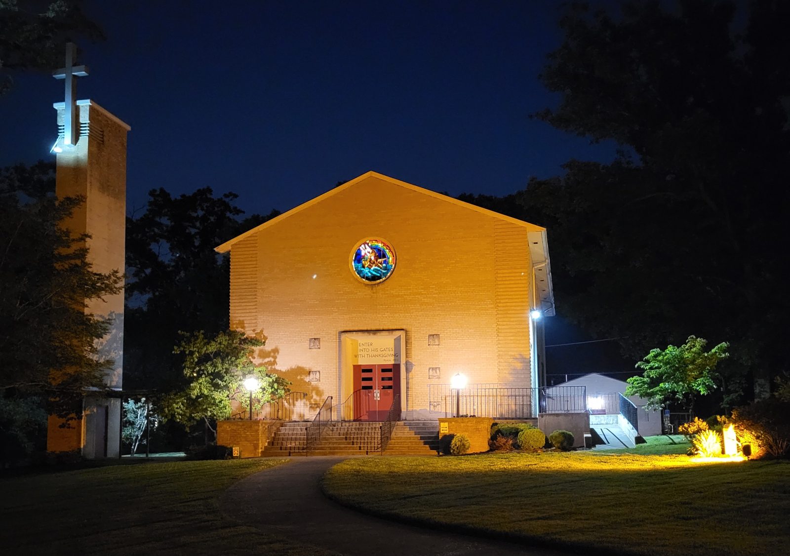 Church lit orange June 2023 In observance of National Gun Violence Awareness Month the church is spotlighted in Orange!
#WearOrange #EndGunViolence